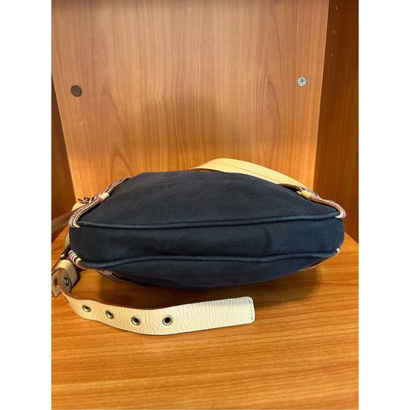 Burberry London Blue Label Messenger Crossbody Canvas Bag - Picture 8 of 11